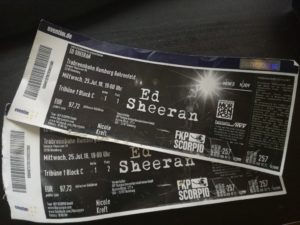 Ed Sheeran Hamburg Tickets