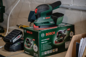 Bosch PSM 18 LI in der Kellerwerkstatt